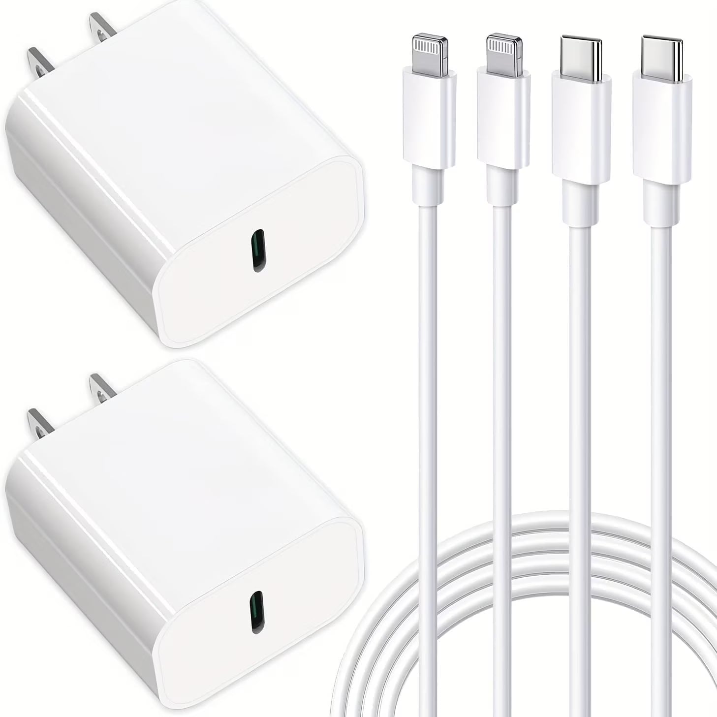 2 Pack Compatible with Iphone Charger,Iphone Fast Charger,Iphone 14/Iphone 13/Iphone 12/Iphone 11/Iphone X. with 2 Pack 6Ft Cable ,Fast Charger Cable