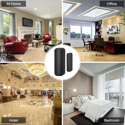 Wifi or Zigbee Door Window Sensor Smart Home Wireless Door Open Close Detectors APP Remote Alarm Work with Alexa Google Home